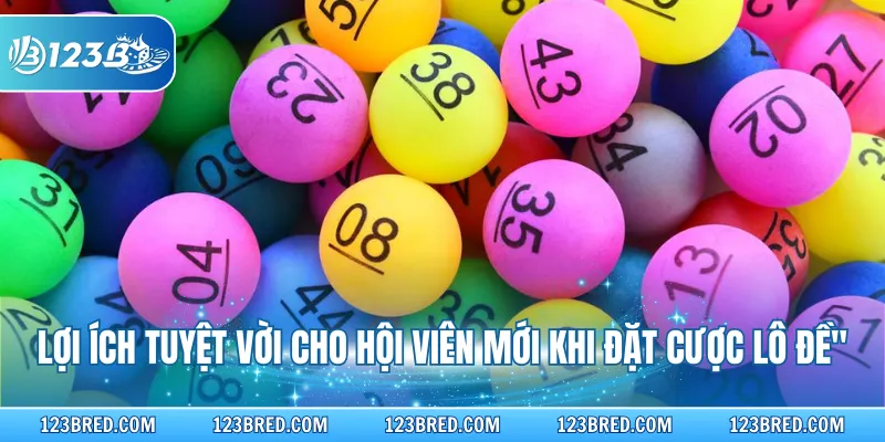 Lợi ích tuyệt vời cho hội viên mới khi đặt cược lô đề